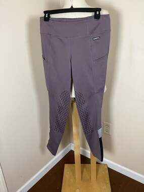 Kerrits Performance Knee Patch Riding Tights Purple Size M